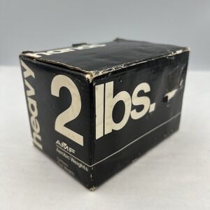 AMF Heavy Hands 2 LB  4pc Vintage Hand Weights  Screw on End Pieces  Made In USA